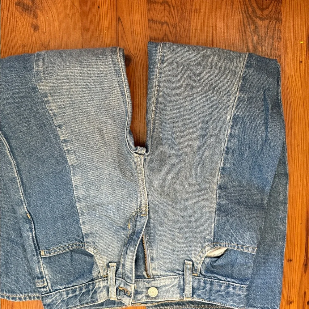 Girls size 10 High-Rise Baggy Wide Leg Jeans - Blue - Picture 11 of 12
